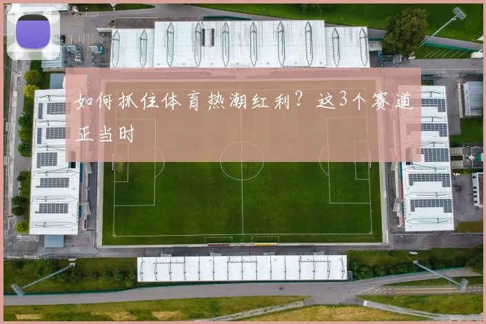 如何抓住体育热潮红利?这3个赛道正当时
